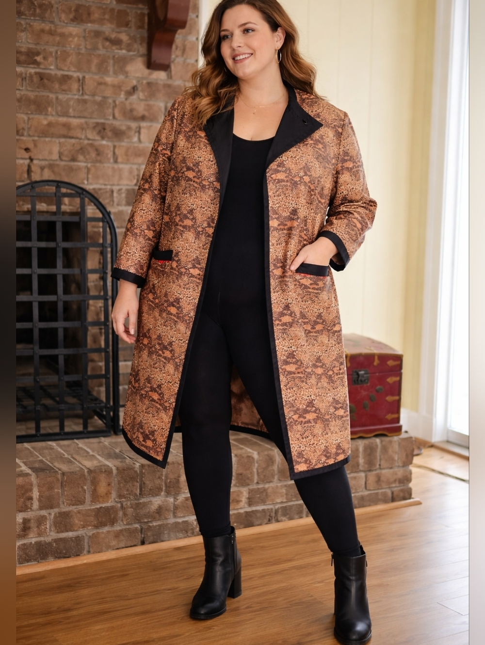 1960's Snake skin design Coat